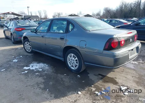 2004 Chevrolet Impala из США, поврежденный, VIN 2G1WF52E249286100